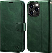OCASE for iPhone 15 Pro Max Case, Premium PU Leather Wallet Case Flip Phone Cove