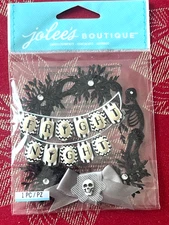 NEW - FRIGHT NIGHT HALLOWEN WREATH 3D STICKER BY JOLEE'S BOUTIQUE