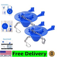2-Pack 2" Toilet Flapper Replacement Kit - Universal Toilet Tank Flapper with...
