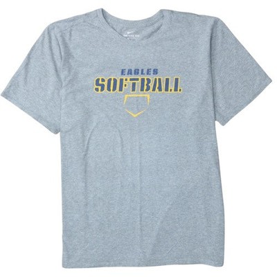 Nike Herren T-Shirt Grau XL Eagles Softball Sport