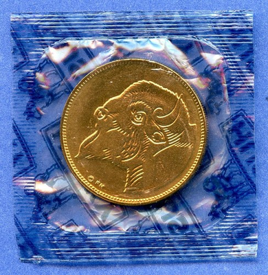 #ad Husky Oil Co. Rugged Americans Buffalo Bill Cody 1quot; Bronze Token Coin Sealed $5.95