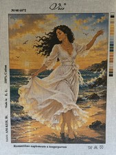 Via Printed Needlepoint Tapestry Gobelin Canvas Only 40x50 Cm