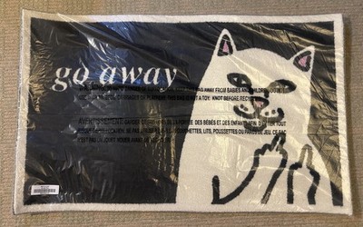 RIPNDIP - Go Away Teppich - (schwarz) brandneu 