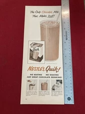 Nestle’s Quik Chocolate Flavor Mix 1950’s Print Ad