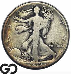 1919-D Walking Liberty Half Dollar