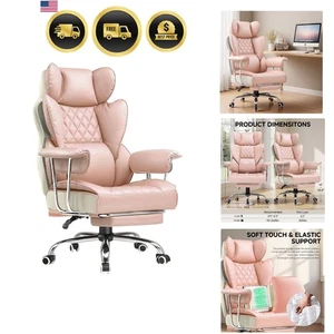 Big chaise de bureau haut Gaming Ergonomic cuir inclinable chaise à la maison