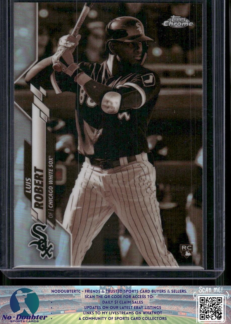 2020 Topps Chrome #60 Luis Robert Sepia Refractor Rookie METS White Sox 5.1L
