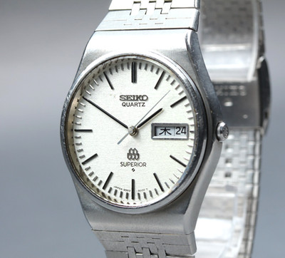 OH Rare Vintage 1978 [N MINT] SEIKO SUPERIOR 9983-8000 Twin Qz Men's Watch Japan