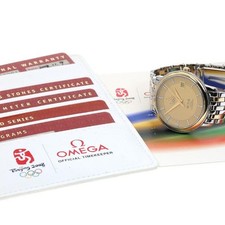 OMEGA DE VILLE 413.20.37.20.58.001 37mm SS/YG Gold Dial Automatic Date #C389