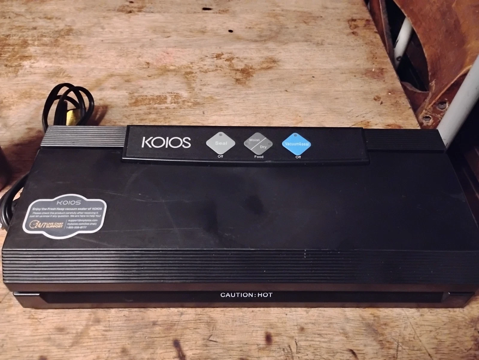 Koios Vacuum Sealer Model VS2233 Hunting Fishing Prepping