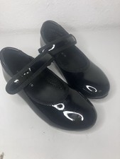 Danskin Tap Shoes Girls Black Patent Mary Jane Dance Shoes Size 9