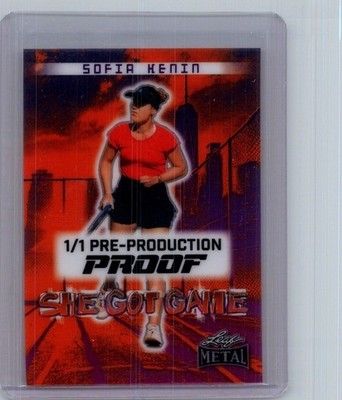 Sofia Kenin 2024 Leaf 1/1 Pre Production Proof