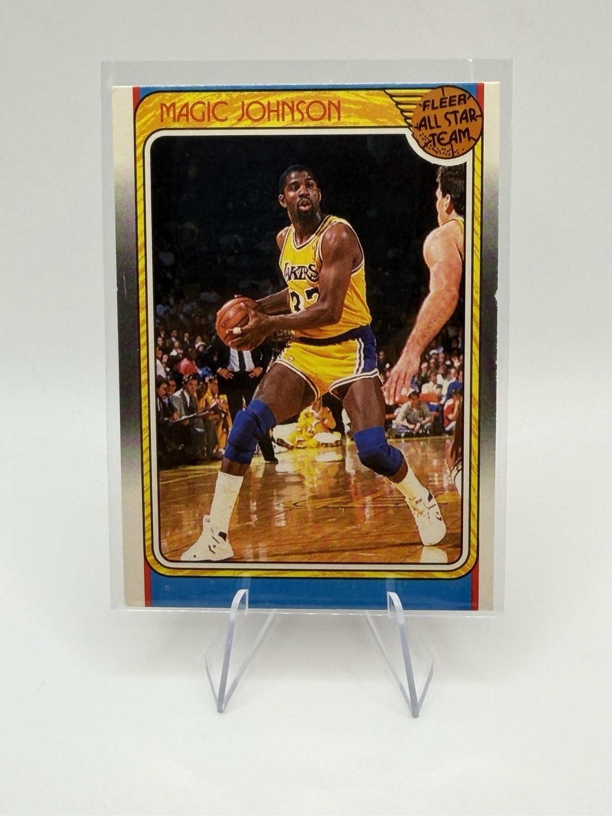 Fleer 1988-89 All-Star Team Magic Johnson #123 Los Angeles Lakers Basketball