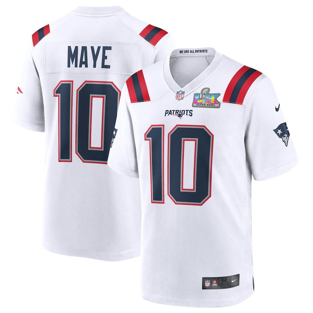 Men'S #10 Patriots White 2026 Super Limited Jersey