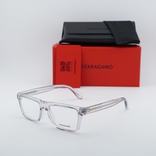 Salvatore Ferragamo SF2988 050 Light Crystal Grey 54mm Eyeglasses New Authentic