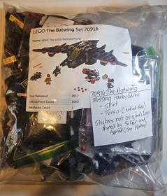 LEGO The LEGO Batman Movie: The Batwing (70916) Build 100% Complete. PLEASE READ