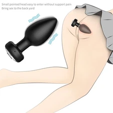 USB Rechargeable Black Peach Type Massager - Relaxation Tool for Body Comfort