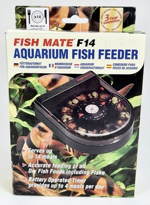 Fish Mate 14-feed Automatic Aquarium Fish Feeder (F14) - Timer Controlled - NEW