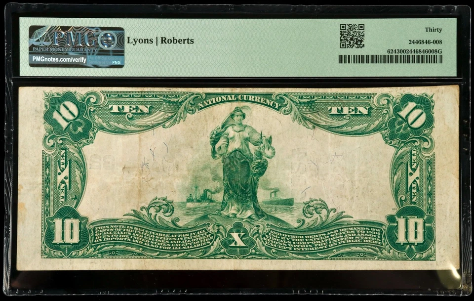 Fr#624 1902 $1 US The 1st National Bank of Winona MN National Currency PMG 30 VF - Image 2 of 2
