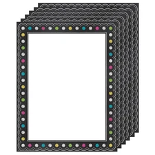 Teacher Created Resources® Chalkboard Brights Computer Paper, 50 Per Pack, 6 ...
