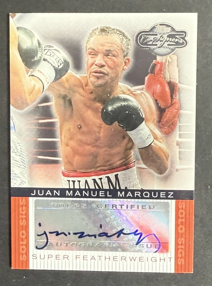 2008 Topps Co-Signers Juan Manuel Marquez Mint Auto Card Boxing SS-JM Solo Sigs - Image 3 of 4