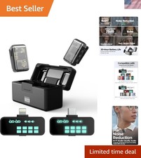 Mini Lavalier Microphone with 3-Level Echo - 30 Hours Battery Life for Creators