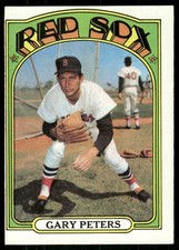 1972 Topps Gary Peters #503 Boston Red Sox