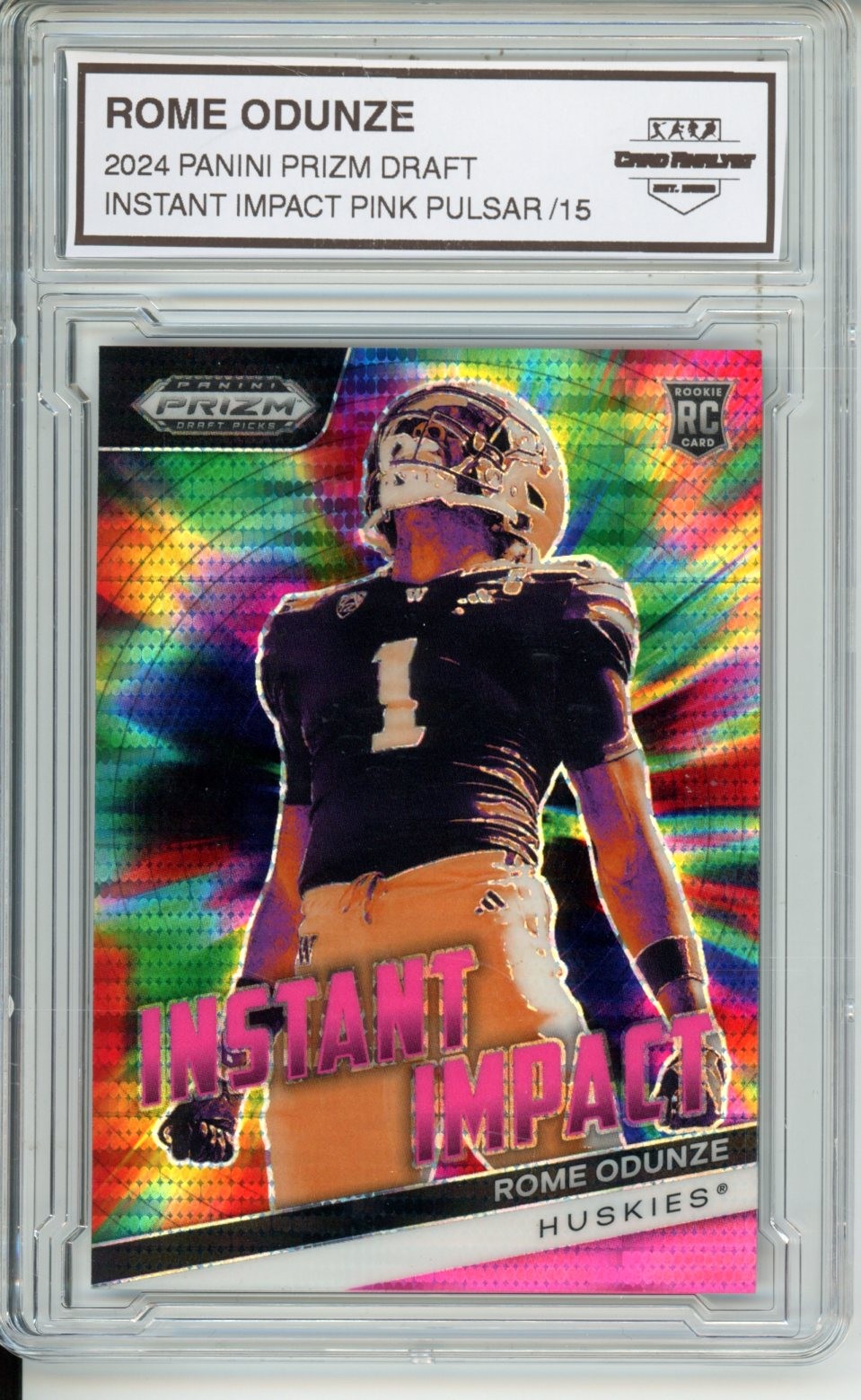 2024 PANINI PRIZM DRAFT PICKS #II-RO ROME ODUNZE INSTANT IMPACT PINK PULSAR /15