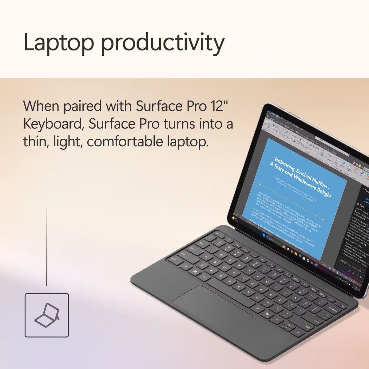 Surface Pro 12インチ Office付き / Copilot+ PC Microsoft - Surface Pro - Copilot+ PC - 12- Snapdragon X Plus 8