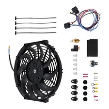80w Electric Cooling Fan 12 Inch Universal 12v Radiator W Shroud Mount