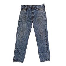 Vintage 1991 Levis 505 Acid Wash Blue Jeans Mens 38x32 Made in USA 505-4865