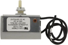 Leviton 6404-2 400W Incandescent Dimmer, Single Pole, Contractor Pack, Plastic,