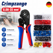 1200 St&uuml;ck Crimpzange Aderendh&uuml;lsen Set 0.08-16mm Aderendh&uuml;lsenzange Zangen