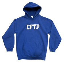 Gildan Heavy Blend Blue Long Sleeve Hooded Sweatshirt
