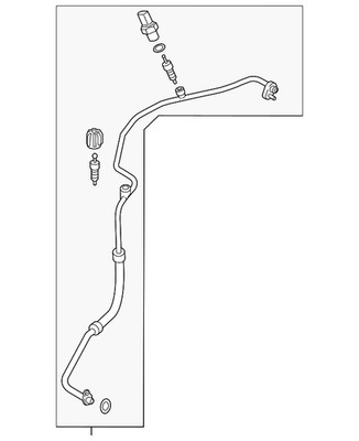 Genuine Volkswagen Front AC Line 5QF-816-741-C