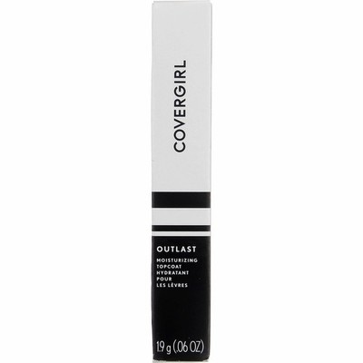 2 Pack CoverGirl Outlast All-Day Lip Color, Clear Topcoat, 0.06 oz