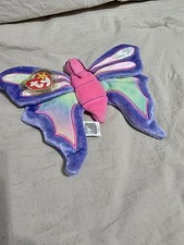 MINT CONDITON! TY Beanie Baby Flitter the Butterfly with *RARE* Tag Errors