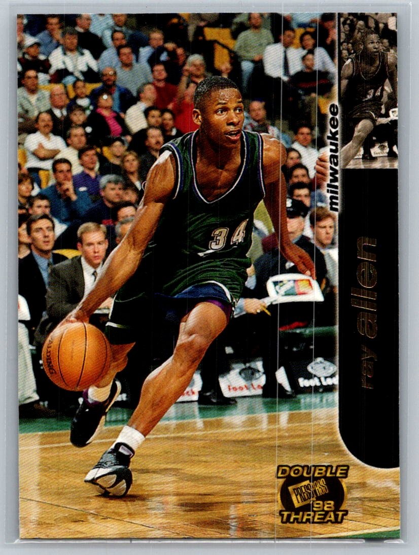 1998 Press Pass Double Threat Basketball #39 Ray Allen - VG - Milwaukee Bucks