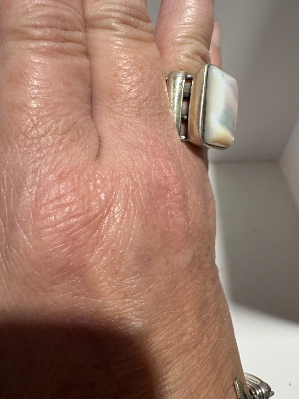 Moonstone Triple Wrap Sterling Silver Stunning St… - image 7