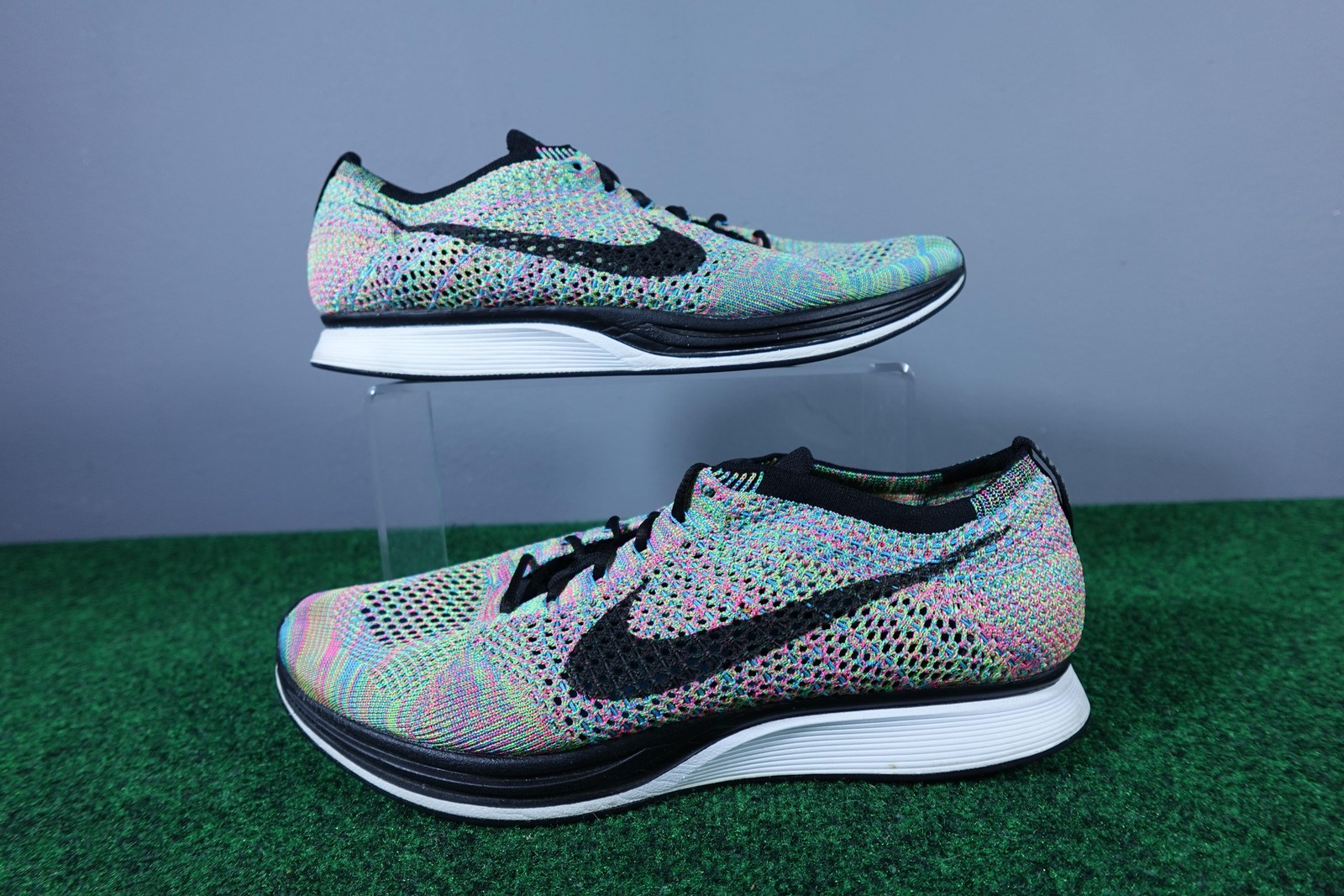 Nike Flyknit Racer Shoes Mens Size 11 Multicolor Running Sne
