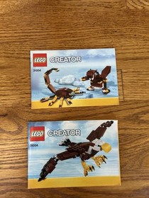 Lot Of 7 LEGO CREATOR 3in 1 Instruction Manuals: 31003, 31004, 31008, 31010…etc.
