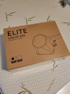 CoolerMaster Master Elite Liquid 240 240mm RGB CPU Liquid Cooler, SEALED