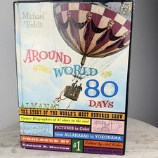 Vintage AROUND THE WORLD IN 80 DAYS ALMANAC,  Michael Todd, Random House HC 1956