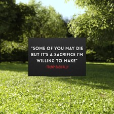 Anti War Anti Trump Yard Sign Lawn Sign Political Protest