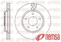 2X Bremsscheibe Remsa 61291.10 2 Bremsscheiben Vorderachse Vorne
