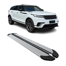 Trittbretter Seitenschweller für Range Rover Velar 2017-2026 Alu Silber 2 tlg