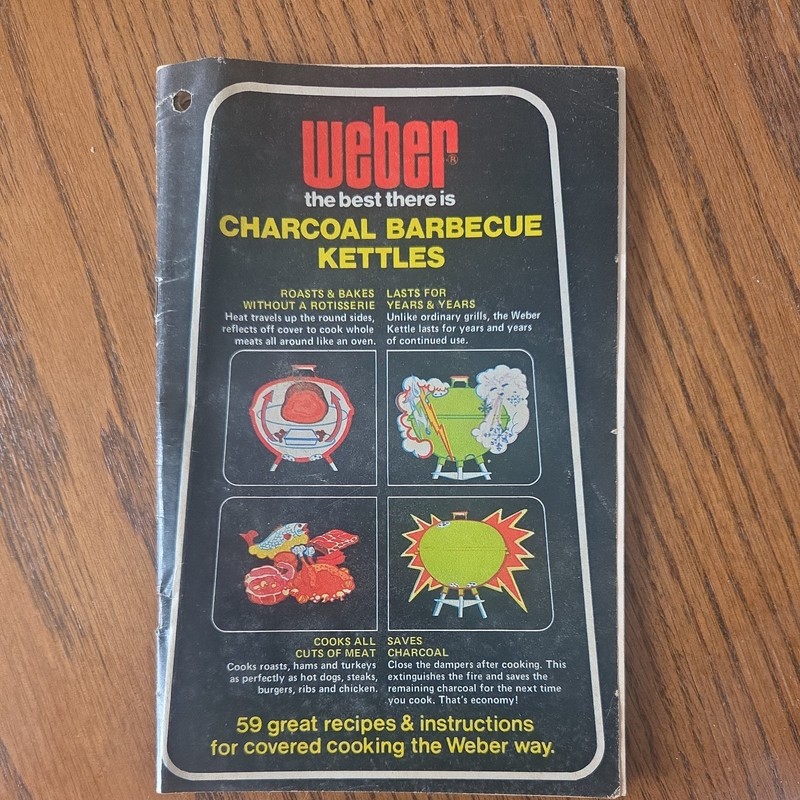 Vintage - Weber Charcoal Barbecue Kettles Recipes & Instructions