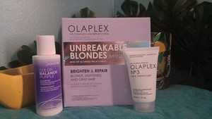 NEW Olaplex Unbreakable Blondes Mini Kit + Bonus Hair Perfector & Joico Shampoo