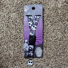 Nightmare Before Christmas Lanyard Keychain Jack Skellington Card Holder Disney