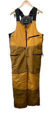 Arctix Men's Uphill Edge Bib Cappuccino for Snow Rain  Wind Mid Rise Size Large